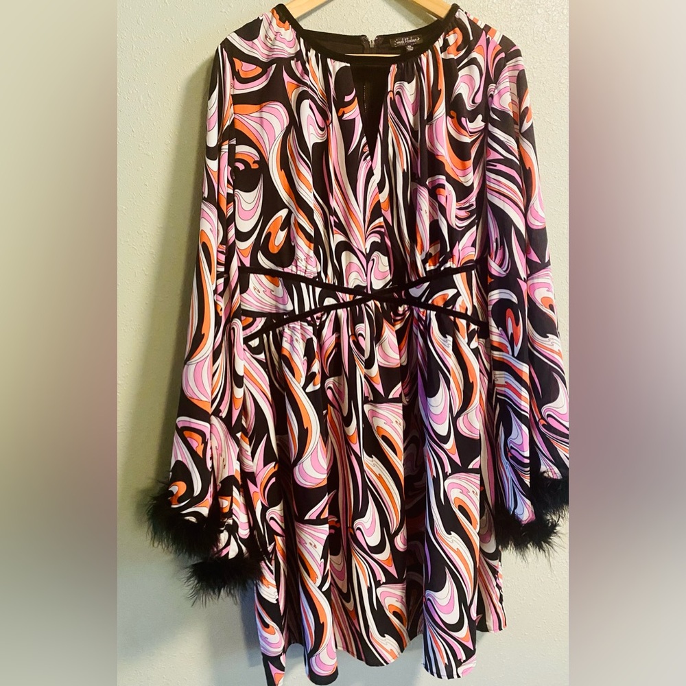 Smak Parlour Black & Pink Psychedelic Dress